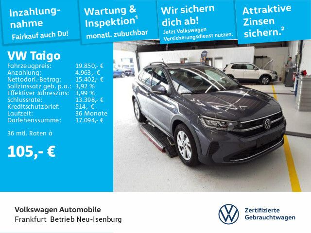 Volkswagen Taigo 1.0 TSI Life FrontAssist DAB+ LED MirrorLink CS13MV - Bild 1