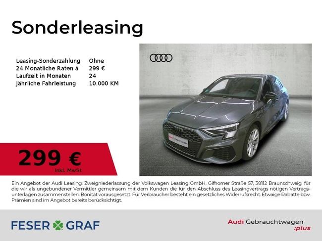 Audi A3 Sportback 40 TFSI e S line Int/Matrix/ACC/AHK - Bild 1