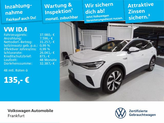 Volkswagen ID.4 Pro Performance Navi AHK LED Heckleuchten Sitzheizung Leichtmetallfelgen Pro Perfo