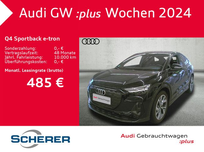 Audi Q4 e-tron Q4 Sportback 45 e-tron S line AHK/MATRIX/WÄRMEPUMPE - Bild 1