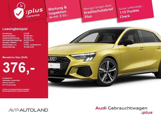 Audi S3 Sportback TFSI quattro S tronic PANORAMADACH - Bild 1