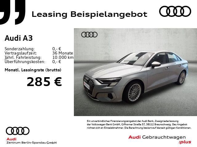 Audi A3 Lim. 35 TFSI Adv. S tronic *MATRIX*NAV+*GRA* - Bild 1