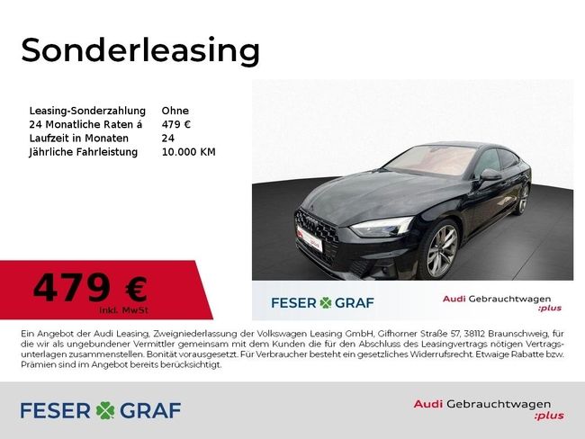 Audi A5 Spb. 45 TFSI qu. - 2 x S line - PANO - KAMERA - Bild 1