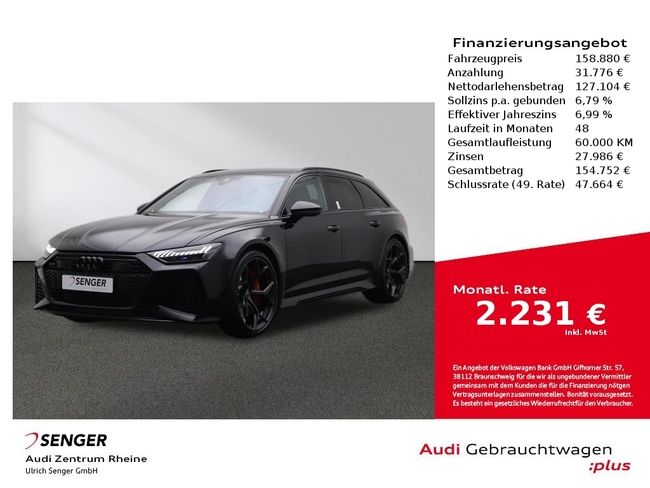 Audi RS6 Avant performance Panorama Navi Sitzlüftung - Bild 1