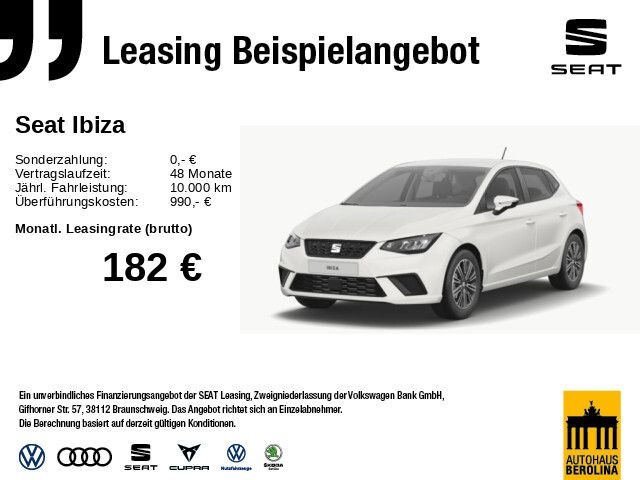 Seat Ibiza 1.0 TSI Style Edition DSG *GRA*LED*SHZ*Berolina Cyber Deals* - Bild 1