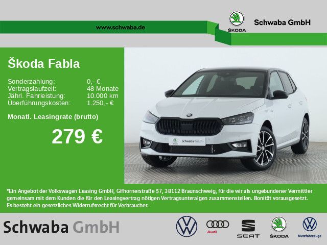 Skoda Fabia Monte Carlo 1,0 TSI DSG *LED*ACC*R-KAM*PDC