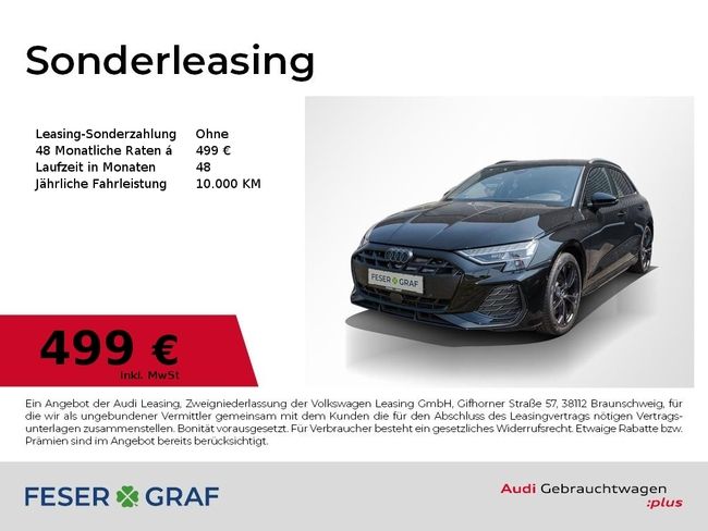 Audi A3 SB 35TDI 2x S line /LED/SONOS/HuD/Kamera - Bild 1