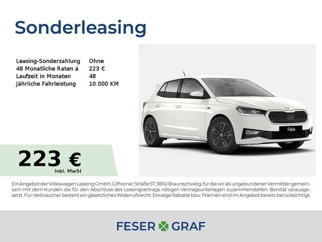 Skoda Fabia Drive 1,0 TSI *KESSY*SZH*KAMERA*16 ALU* - Bild 1