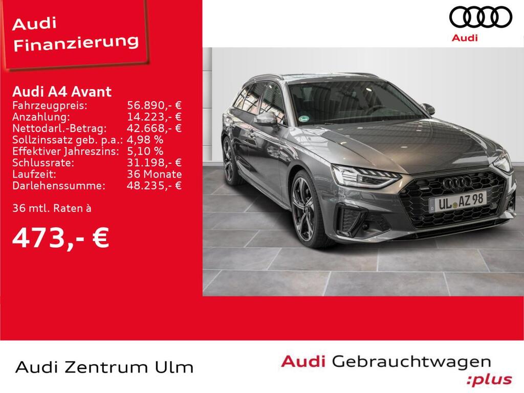 Audi A4 Avant S line 40 TDI quattro S tronic AHK HEAD-UP PANO MATRIX