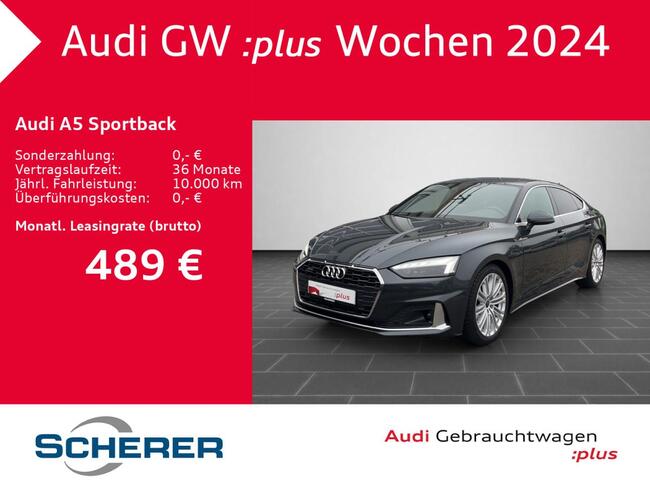 Audi A5 Sportback 40 TFSI S-TRONIC * AKTION NUR BIS 11.11.24 * - Bild 1