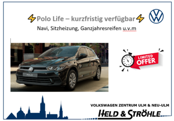 Volkswagen Polo Life 1.0l 95 PS Schalter *kurzfristig verfügbar*