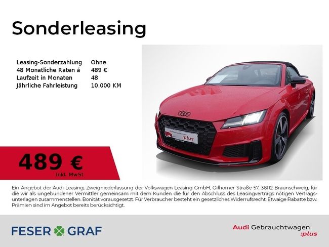 Audi TTS Roadster S tronic B&O LED RFK Carbon GRA 20 - Bild 1