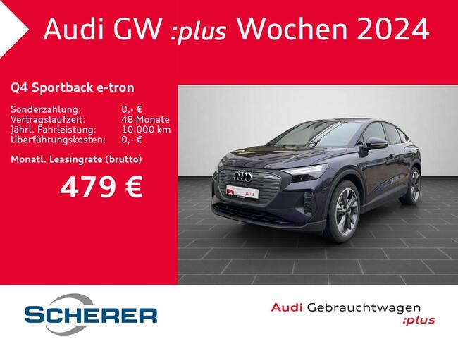 Audi Q4 e-tron Q4 Sportback e-tron 45 AHK WÄRMEPUMPE NAVI - Bild 1