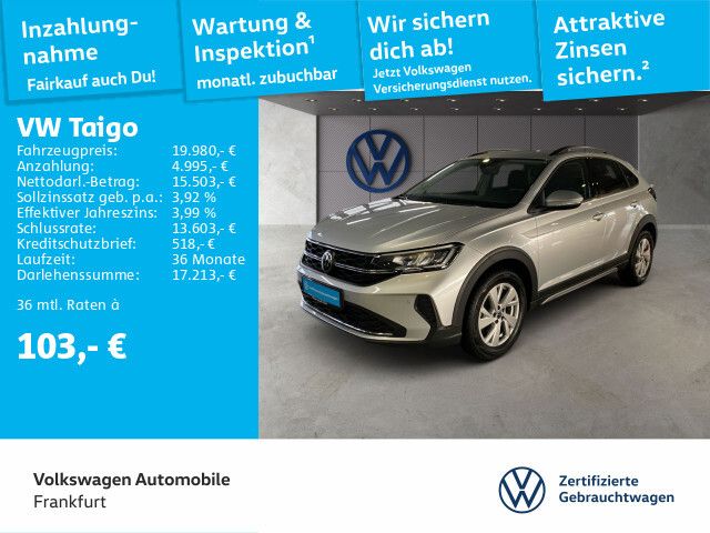 Volkswagen Taigo 1.0 TSI Life Navi FrontAssist DAB+ LED cs13mv