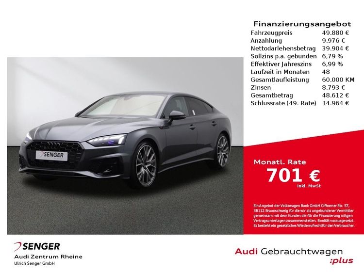 Audi A5 Sportback S line 40 TFSI competition edition