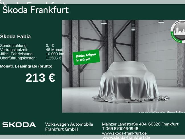 Skoda Fabia Drive 1,0 TSI DSG LED Rückfahrkamera Climatronic - Bild 1