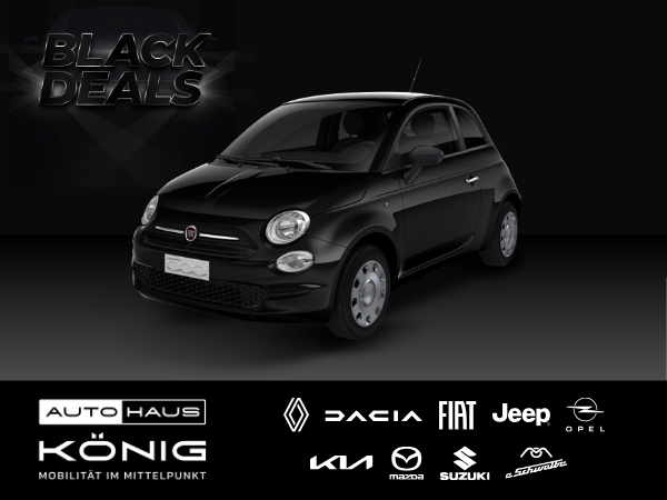 Fiat 500 MY23 | König Black Deals 2024 🖤 | 300 € sparen bei Abholung im Auslieferungszentrum - Bild 1