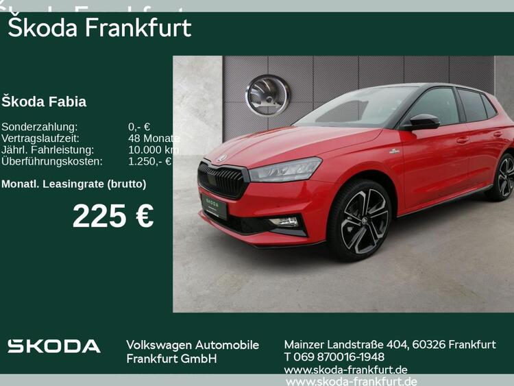 Skoda Fabia Monte Carlo 1,0 TSI 7-Gang automat.