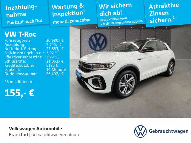 Volkswagen T-Roc 2.0 TDI DSG R-Line Navi AHK LED Heckleuchten Sitzheizung Leichtmetallfelgen