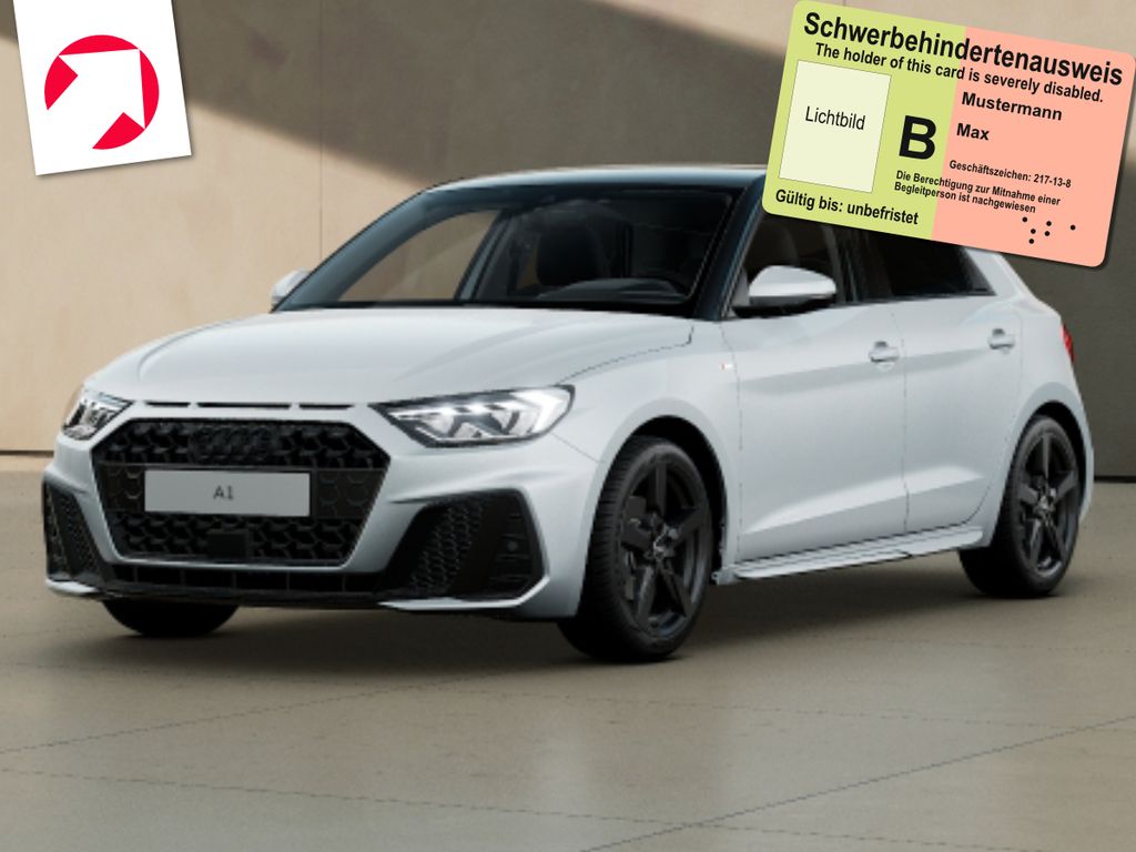 Audi A1 Sportback S line 30 TFSI S tronic*PERSONEN MIT EINER BEHINDERUNG*CARPLAY*LED*