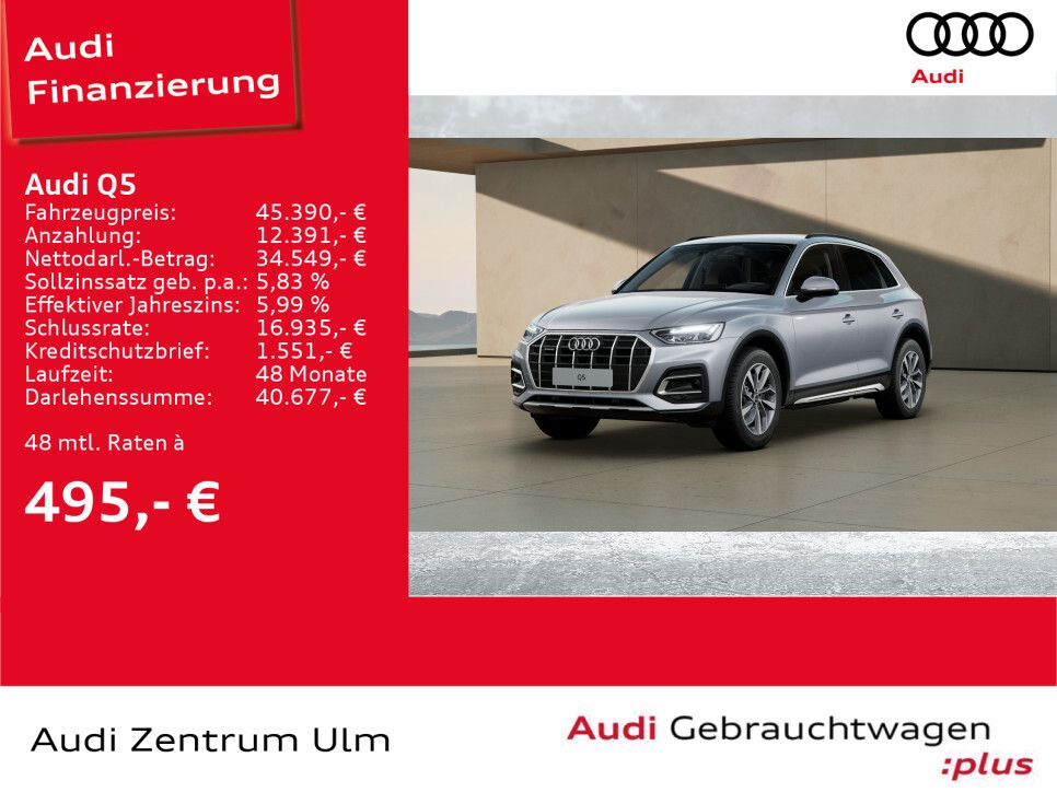 Audi Q5 advanced 40 TDI quattro S tronic AHK R-KA 19"