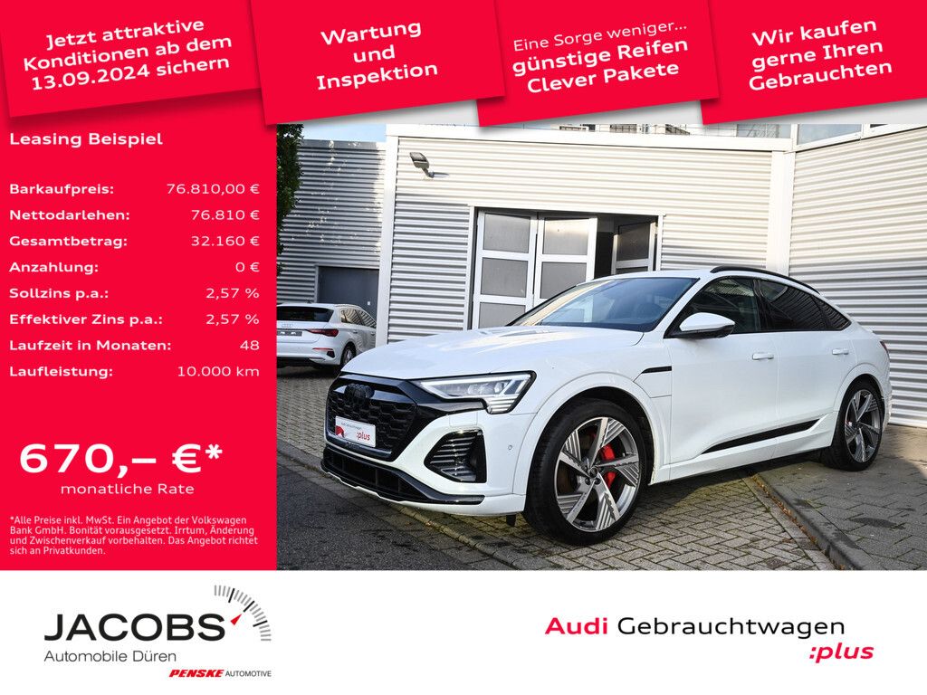 Audi Q8 Sportback e-tron 55 2xS line/Black+/Matrix/Pano/360°/22Zoll