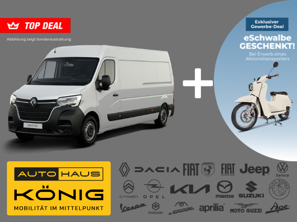 Renault Master Kasten L3H2 | inkl. Ganzjahresreifen | eSchwalbe geschenkt ❗ | Gewerbekunden-Deal - Bild 1