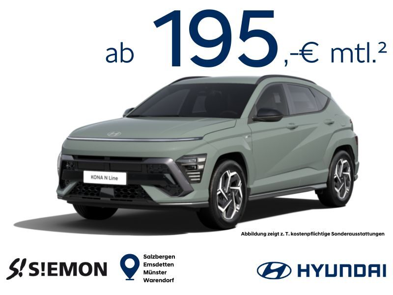 Hyundai Kona 138PS ✔️ N-Line ✔️ Automatik ✔️ Individuell konfigurierbar ✔️ 4-6 Monate