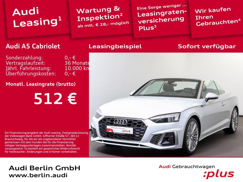 Audi A5 Cabriolet S line 40 TFSI qu. S tr. HUD 360°