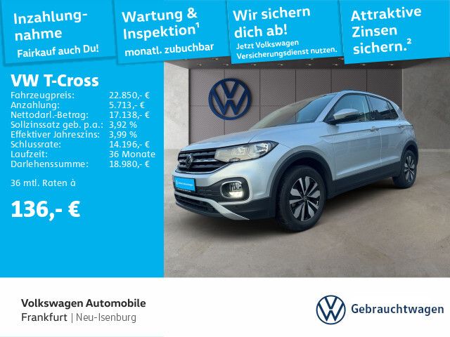 Volkswagen T-Cross 1.0 TSI DSG MOVE Navi LED Heckleuchten Sitzheizung Leichtmetallfelgen