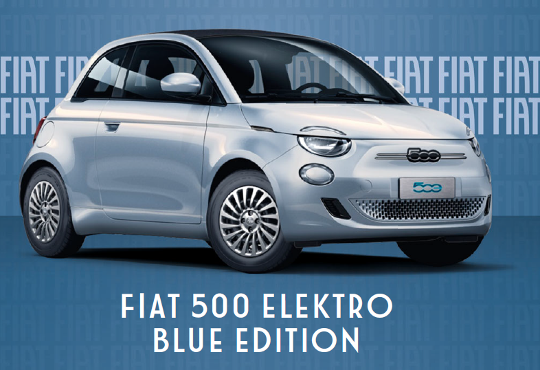 Fiat 500e Cabrio BLUE EDITION MY25 inkl. Komfort Paket, 360 Grad Parksensoren, SZH - sofort lieferbar